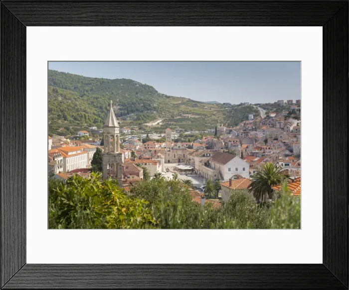 Framed Print : View over Hvar, Hvar Island, Dalmatia, Croatia, Europe Framed Print : View over Hvar, Hvar Island, Dalmatia, Croatia, Europe
