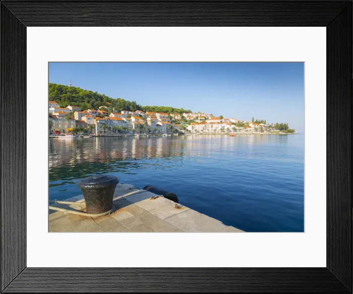 Framed Print : Harbour at Korcula, Korcula, Dalmatia, Croatia, Europe Framed Print : Harbour at Korcula, Korcula, Dalmatia, Croatia, Europe