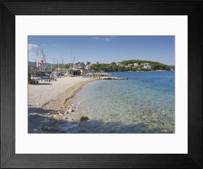 Framed Print : Beach, Lumbarda, Korcula, Dubrovnik-Neretva County, Dalmatia, Croatia, Europe Framed Print : Beach, Lumbarda, Korcula, Dubrovnik-Neretva County, Dalmatia, Croatia, Europe
