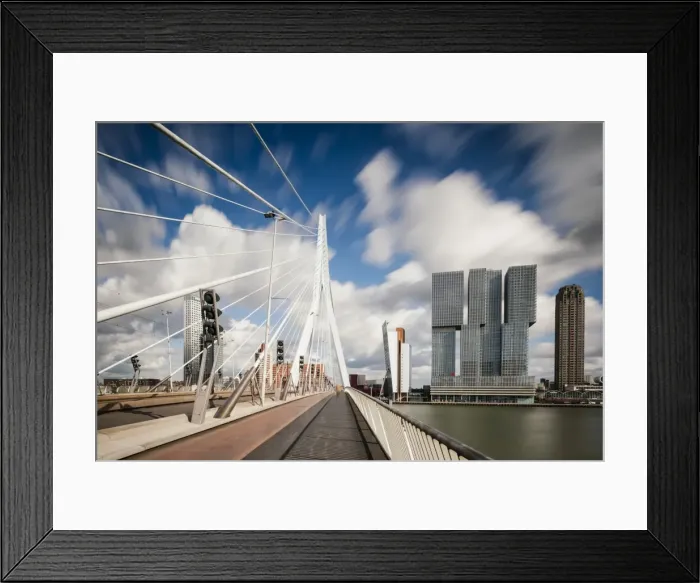 Framed Print : Erasmus Bridge and De Rotterdam, Wilhelminakade, Rotterdam, Netherlands, Europe Framed Print : Erasmus Bridge and De Rotterdam, Wilhelminakade, Rotterdam, Netherlands, Europe