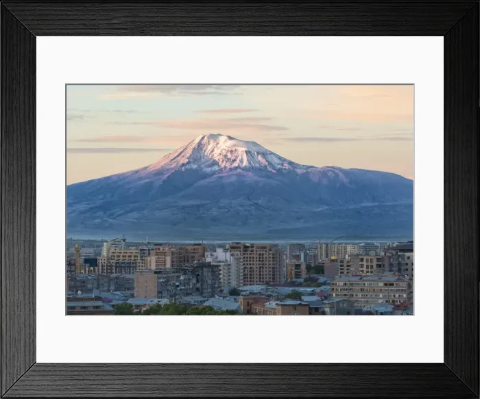 Framed Print : Mount Ararat and Yerevan viewed from Cascade at sunrise, Yerevan, Armenia, Cemtral Asia Framed Print : Mount Ararat and Yerevan viewed from Cascade at sunrise, Yerevan, Armenia, Cemtral Asia