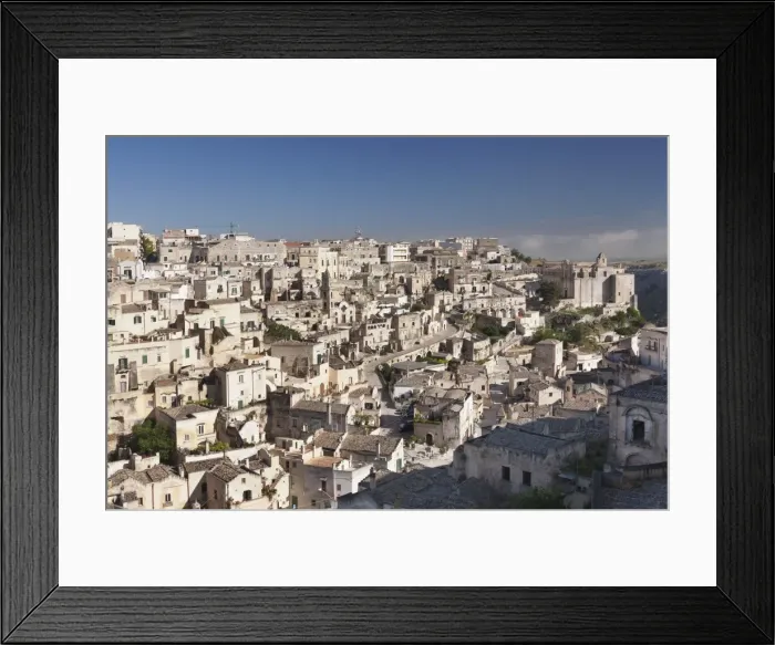 Framed Print : View over Sasso Barisano to Monasterio di Sant Agostino monastery, UNESCO World Heritage Site Framed Print : View over Sasso Barisano to Monasterio di Sant Agostino monastery, UNESCO World Heritage Site