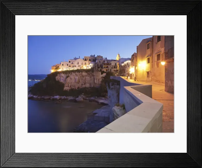 Framed Print : Old town with cathedral, Vieste, Gargano, Foggia Province, Puglia, Italy, Mediterranean Framed Print : Old town with cathedral, Vieste, Gargano, Foggia Province, Puglia, Italy, Mediterranean