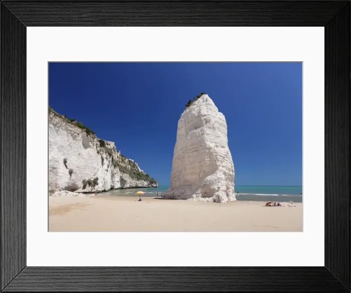 Framed Print : Pizzomunno rock, Castello beach, Vieste, Gargano, Foggia Province, Puglia, Italy Framed Print : Pizzomunno rock, Castello beach, Vieste, Gargano, Foggia Province, Puglia, Italy