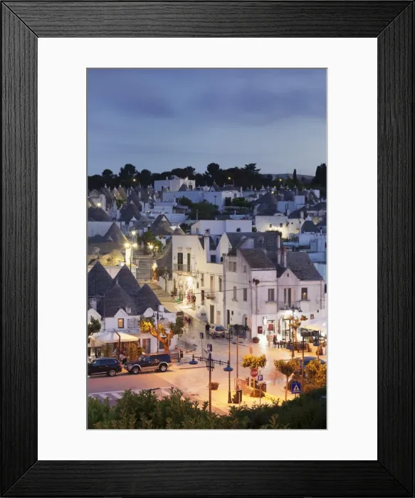 Framed Print : Trulli, traditional houses, Rione Monti area, Alberobello, UNESCO World Heritage Site Framed Print : Trulli, traditional houses, Rione Monti area, Alberobello, UNESCO World Heritage Site