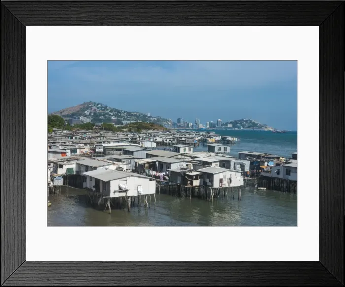 Framed Print : Poreporena stilt village, Port Moresby, Papua New Guinea, Pacific Framed Print : Poreporena stilt village, Port Moresby, Papua New Guinea, Pacific