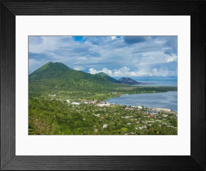 Framed Print : View over Rabaul, East New Britain, Papua New Guinea, Pacific Framed Print : View over Rabaul, East New Britain, Papua New Guinea, Pacific
