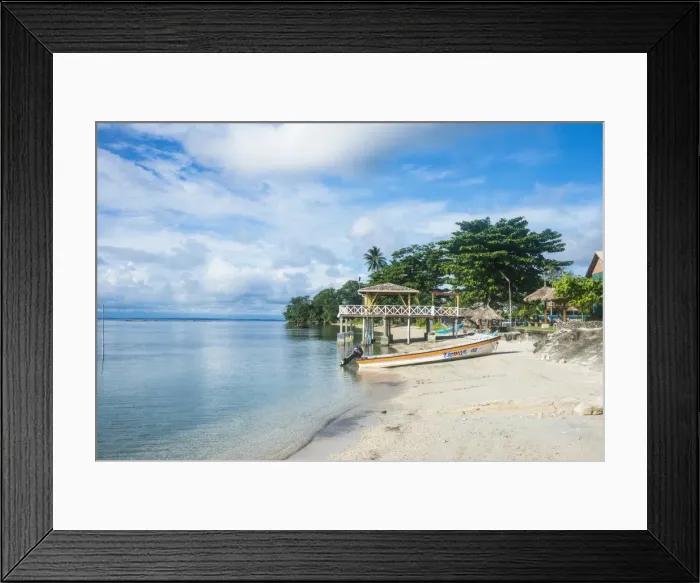 Framed Print : Beach in Kokopo, East New Britain, Papua New Guinea, Pacific Framed Print : Beach in Kokopo, East New Britain, Papua New Guinea, Pacific