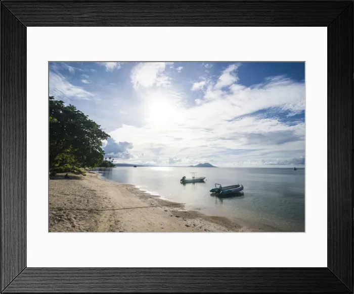 Framed Print : Beach in Kokopo, East New Britain, Papua New Guinea, Pacific Framed Print : Beach in Kokopo, East New Britain, Papua New Guinea, Pacific