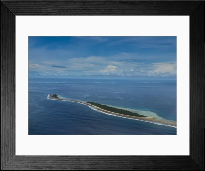 Framed Print : Aerial of the country of Tuvalu, South Pacific Framed Print : Aerial of the country of Tuvalu, South Pacific