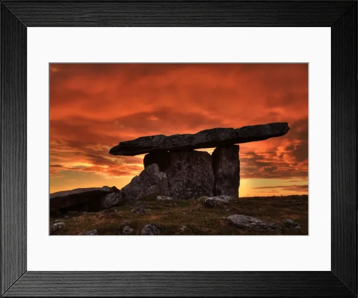 Framed Print : Poulnabrone Portal Tomb, County Clare, Munster, Republic of Ireland, Europe Framed Print : Poulnabrone Portal Tomb, County Clare, Munster, Republic of Ireland, Europe