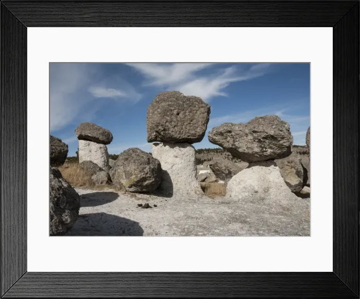 Framed Print : Valle de los Hongos (Mushroom Rocks) formed of volcanic ash, Creel, Chihuahua, Mexico Framed Print : Valle de los Hongos (Mushroom Rocks) formed of volcanic ash, Creel, Chihuahua, Mexico