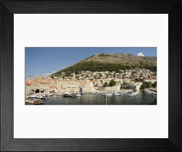Framed Print : Old harbour at Dubrovnik, Croatia, Europe Framed Print : Old harbour at Dubrovnik, Croatia, Europe