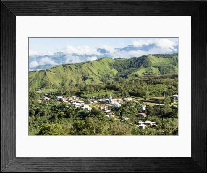 Framed Print : Village of Salati on Zaruma to El Cisne road, in southern highlands, Ecuador, South Framed Print : Village of Salati on Zaruma to El Cisne road, in southern highlands, Ecuador, South