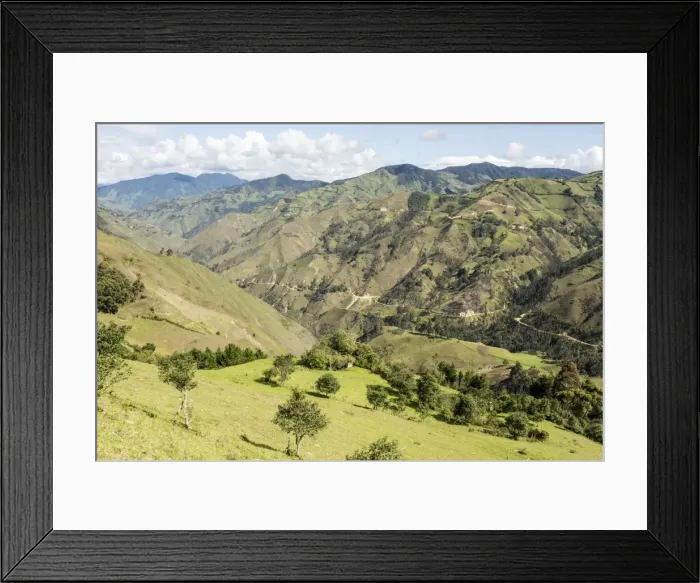Framed Print : Southern highlands near Saraguro, Ecuador, South America Framed Print : Southern highlands near Saraguro, Ecuador, South America