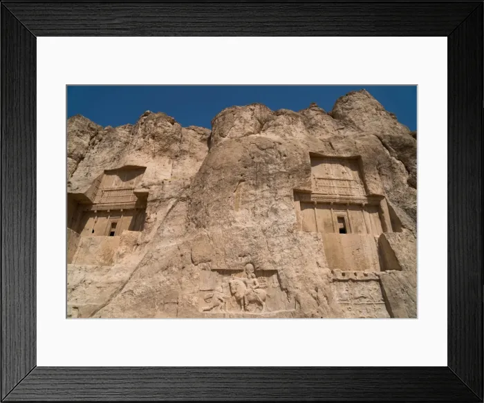 Framed Print : Tombs of Ataxerxes I and Darius the Great, Naqsh-e Rostam Necropolis, near Persepolis Framed Print : Tombs of Ataxerxes I and Darius the Great, Naqsh-e Rostam Necropolis, near Persepolis
