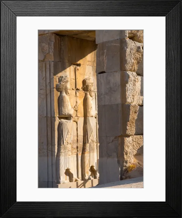 Framed Print : Carved relief of Royal Persian Guards, Persepolis, UNESCO World Heritage Site, Iran Framed Print : Carved relief of Royal Persian Guards, Persepolis, UNESCO World Heritage Site, Iran