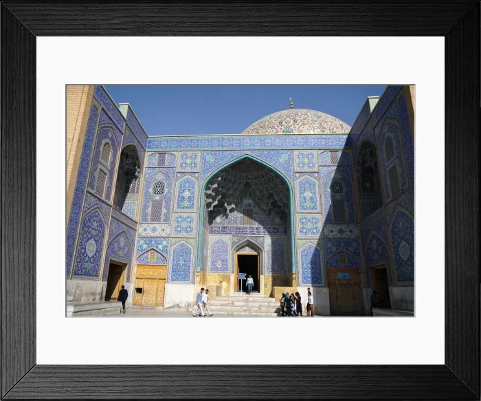 Framed Print : Entrance of Sheikh Lotfollah Mosque, UNESCO World Heritage Site, Isfahan, Iran, Middle Framed Print : Entrance of Sheikh Lotfollah Mosque, UNESCO World Heritage Site, Isfahan, Iran, Middle