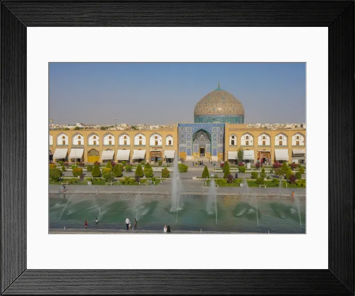 Framed Print : View across Naqsh-e (Imam) Square, UNESCO World Heritage Site, from Ali Qapu Palace Framed Print : View across Naqsh-e (Imam) Square, UNESCO World Heritage Site, from Ali Qapu Palace