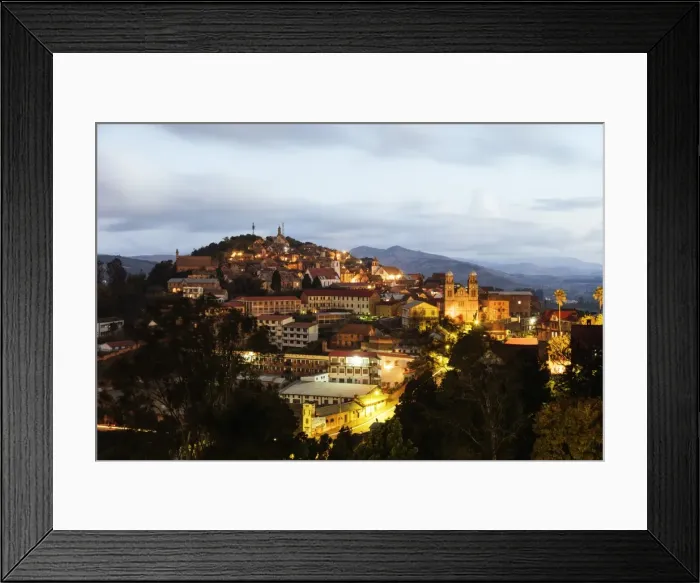Framed Print : Fianarantsoa Haute Ville in the evening, central area, Madagascar, Africa Framed Print : Fianarantsoa Haute Ville in the evening, central area, Madagascar, Africa