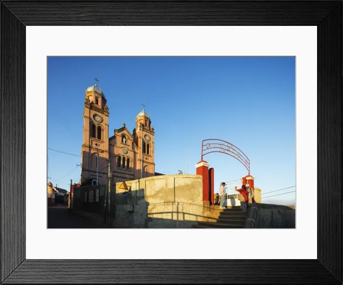 Framed Print : Ambozontany Cathedral, Fianarantsoa Haute Ville, old town, central area, Madagascar Framed Print : Ambozontany Cathedral, Fianarantsoa Haute Ville, old town, central area, Madagascar