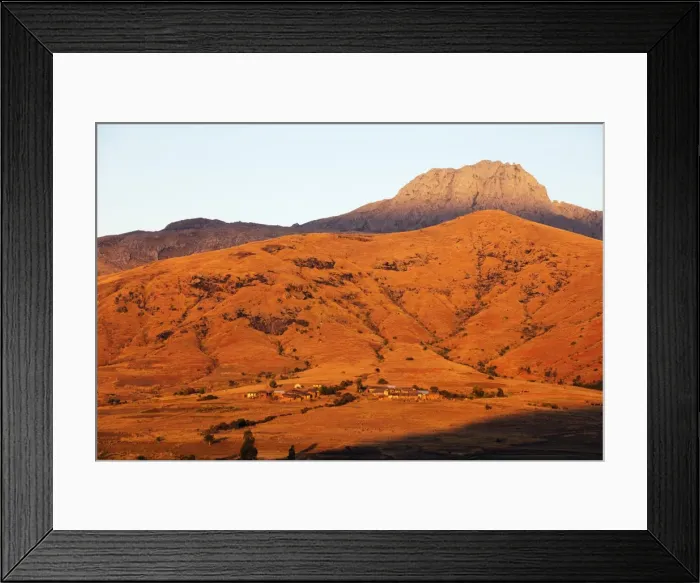 Framed Print : Betsileo village in the afternoon sun, Tsaranoro Valley, Ambalavao, central area Framed Print : Betsileo village in the afternoon sun, Tsaranoro Valley, Ambalavao, central area