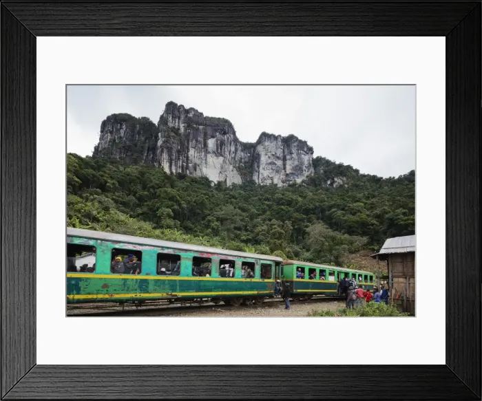 Framed Print : Fianarantsoa to Manakara FCE train, eastern area, Madagascar, Africa Framed Print : Fianarantsoa to Manakara FCE train, eastern area, Madagascar, Africa