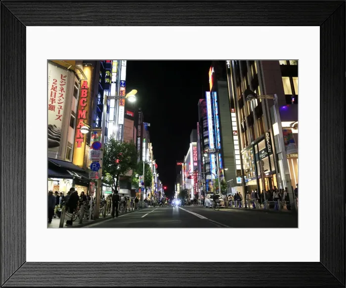 Framed Print : Shinjuku, central Tokyo, Japan, Asia