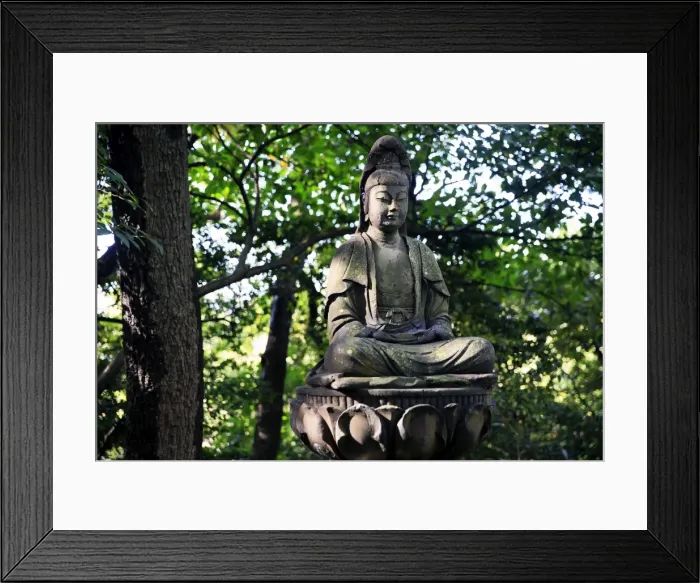 Framed Print : Buddha in the Sankeien Garden, Yokohama, Tokyo, Japan, Asia Framed Print : Buddha in the Sankeien Garden, Yokohama, Tokyo, Japan, Asia