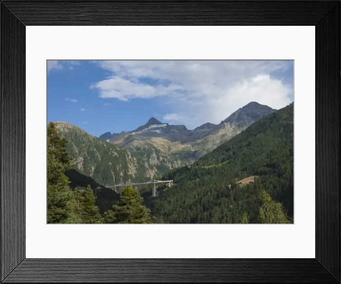 Framed Print : Ganter Bridge on the Simplon Pass, Switzerland, Europe Framed Print : Ganter Bridge on the Simplon Pass, Switzerland, Europe