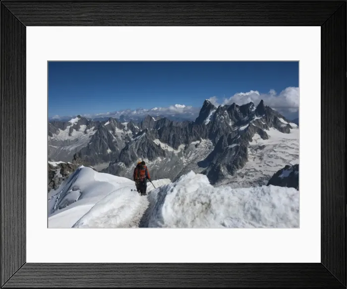 Framed Print : Climbers approaching the Tunnel to the Aiguile du Midi, 3842m, Graian Alps, Chamonix Framed Print : Climbers approaching the Tunnel to the Aiguile du Midi, 3842m, Graian Alps, Chamonix
