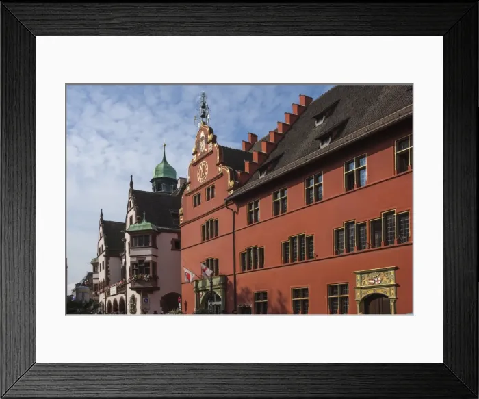 Framed Print : Haus zum Walfisch [Whale House], Freiburg im Breisgau, Black Forest, Baden-Wurttemberg