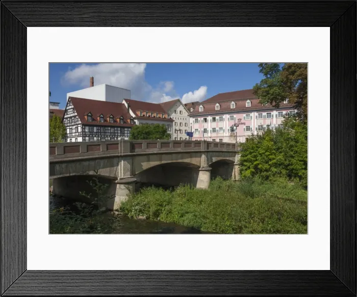 Framed Print : Donau Bridge, crossing the River Danube, Donauschingen (Donaueschingen), Black Forest Framed Print : Donau Bridge, crossing the River Danube, Donauschingen (Donaueschingen), Black Forest