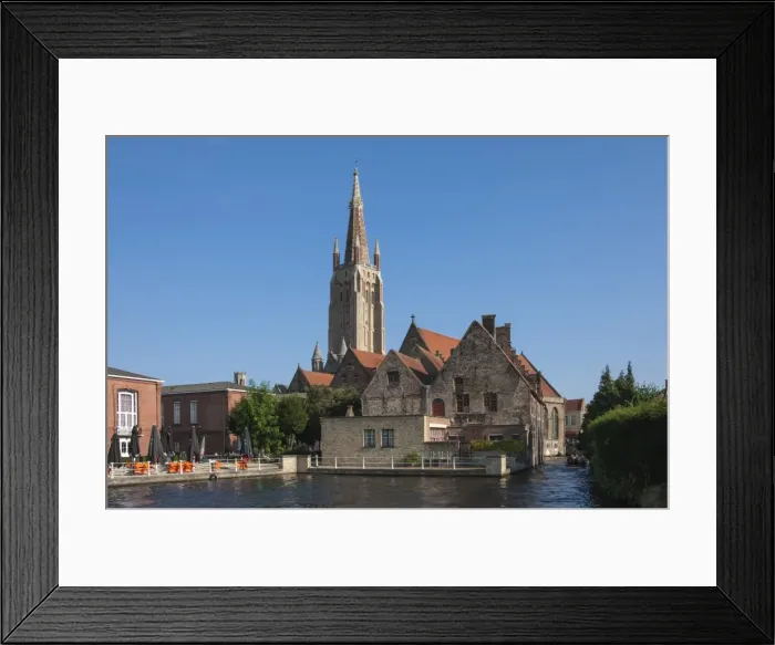 Framed Print : Church of Our Lady, and Seminary, Bruges, Belgium, Europe