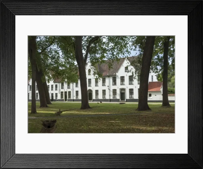 Framed Print : Bequinage, a retreat for Religious Women, Bruges, Belgium, Europe Framed Print : Bequinage, a retreat for Religious Women, Bruges, Belgium, Europe