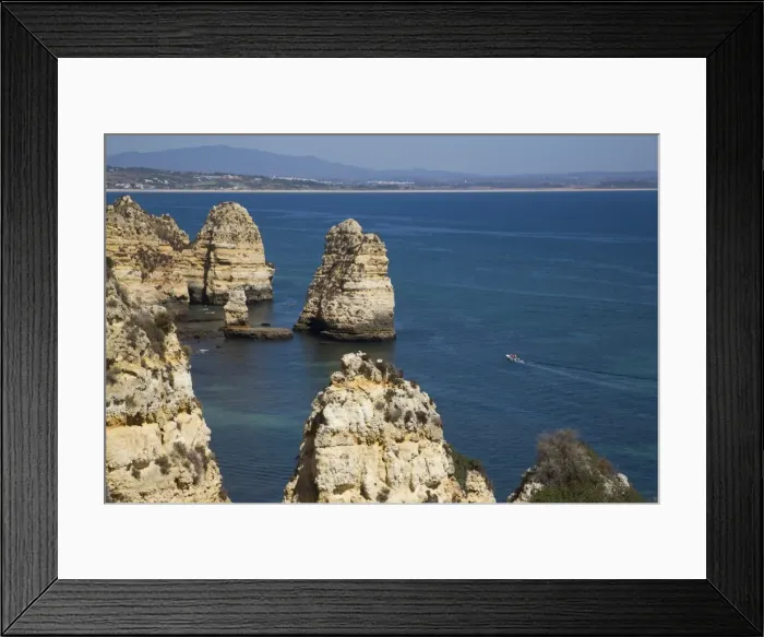 Framed Print : View from Ponta da Piedade, Lagos, Algarve, Portugal, Europe Framed Print : View from Ponta da Piedade, Lagos, Algarve, Portugal, Europe