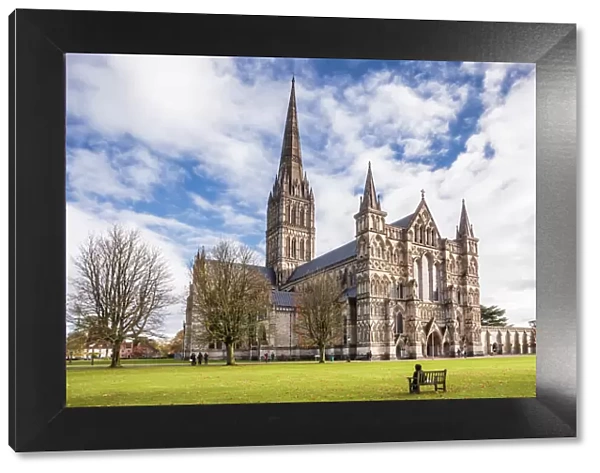 The magnificent Salisbury cathedral, Salisbury, Wiltshire, England, United Kingdom