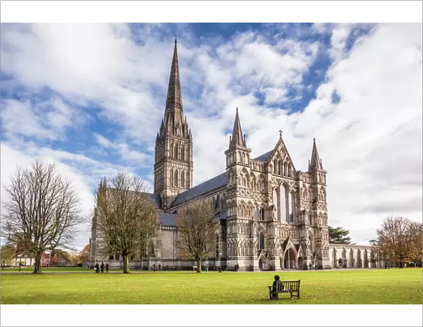 The magnificent Salisbury cathedral, Salisbury, Wiltshire, England, United Kingdom