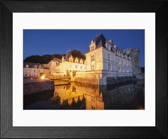 Framed Print : The chateau of Villandry at night, Indre-et-Loire, Loire Valley, UNESCO World Heritage Site Framed Print : The chateau of Villandry at night, Indre-et-Loire, Loire Valley, UNESCO World Heritage Site