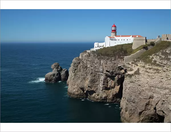 Lighthouse, Cape San Vicente, Sagres, Algarve, Portugal, Europe