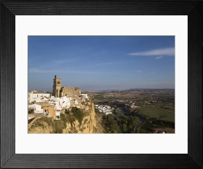 Framed Print : Church of San Pedro, Arcos de la Frontera, Andalucia, Spain, Europe Framed Print : Church of San Pedro, Arcos de la Frontera, Andalucia, Spain, Europe