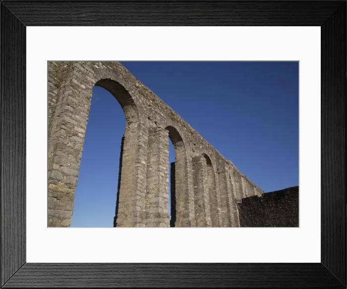 Framed Print : Roman Aqueduct, Evora, UNESCO World Heritage Site, Portugal, Europe