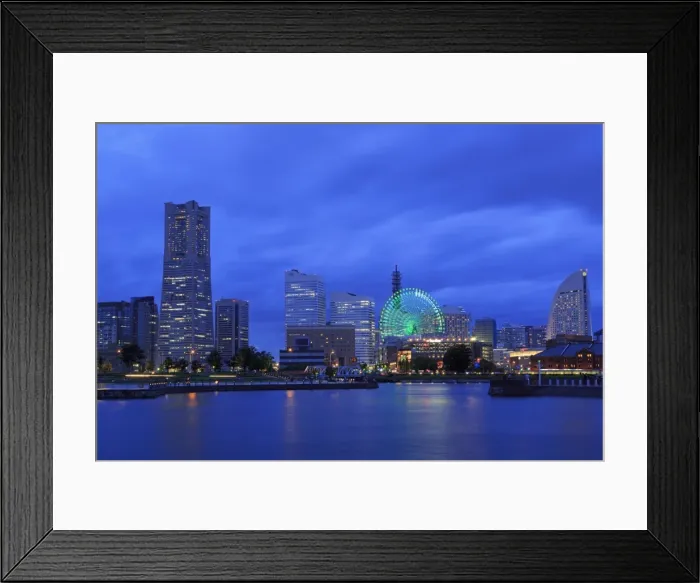 Framed Print : Yokohama skyline, Honshu Island, Japan, Asia Framed Print : Yokohama skyline, Honshu Island, Japan, Asia