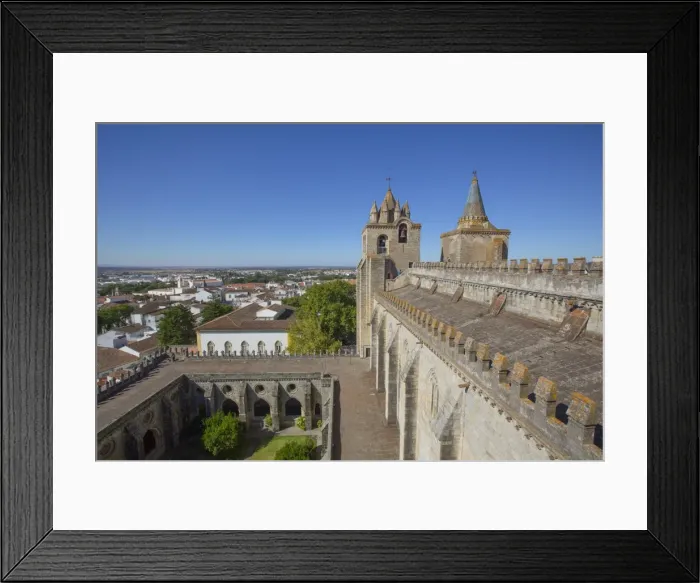 Framed Print : Towers, view from the roof, Evora Cathedral, Evora, UNESCO World Heritage Site, Portugal Framed Print : Towers, view from the roof, Evora Cathedral, Evora, UNESCO World Heritage Site, Portugal