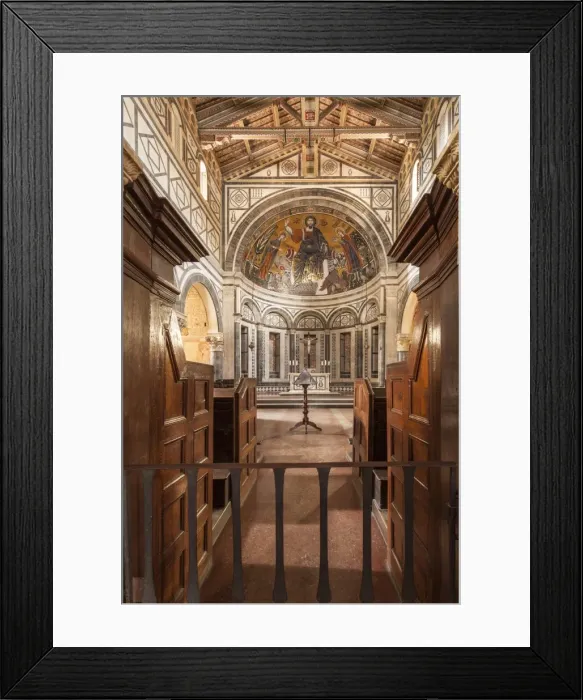 Framed Print : Basilica di San Miniato al Monte, Florence, Tuscany, Italy, Europe