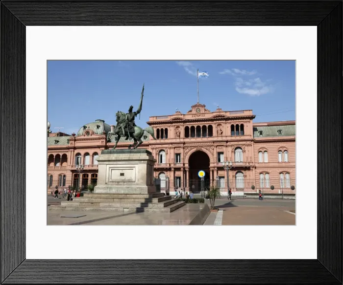 Framed Print : Casa Rosada in Plaza de Mayo, Buenos Aires, Argentina, South America