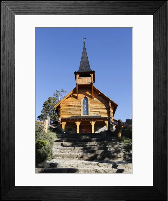 Framed Print : Parroquia San Eduardo, Puerto Panuelo, near Bariloche, Nahuel Huapi National Park Framed Print : Parroquia San Eduardo, Puerto Panuelo, near Bariloche, Nahuel Huapi National Park
