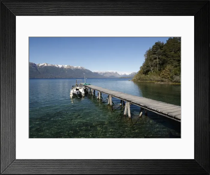 Framed Print : Pier on Lake Nahuel Huapi, Puerto Angostura, Villa La Angostura, Nahuel Huapi National Park Framed Print : Pier on Lake Nahuel Huapi, Puerto Angostura, Villa La Angostura, Nahuel Huapi National Park