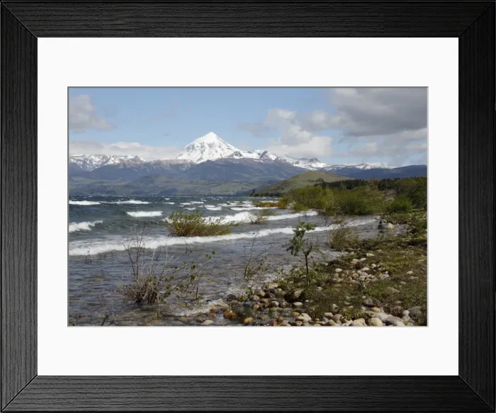 Framed Print : Lanin volcano and Lago Huechulafquen, Lanin National Park, near Junin de los Andes Framed Print : Lanin volcano and Lago Huechulafquen, Lanin National Park, near Junin de los Andes