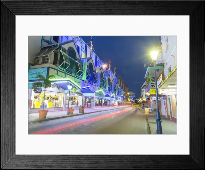 Framed Print : Architecture on Broad Street, Bridgetown, St. Michael, Barbados, West Indies, Caribbean